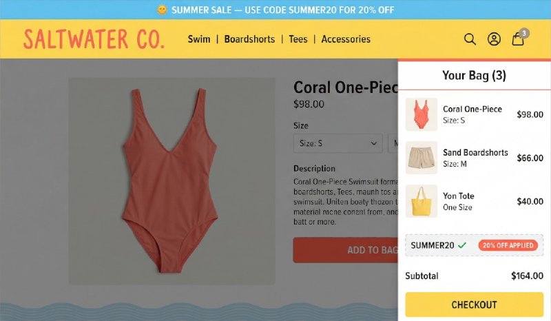 Coupon-Gated Seasonal Sale Example